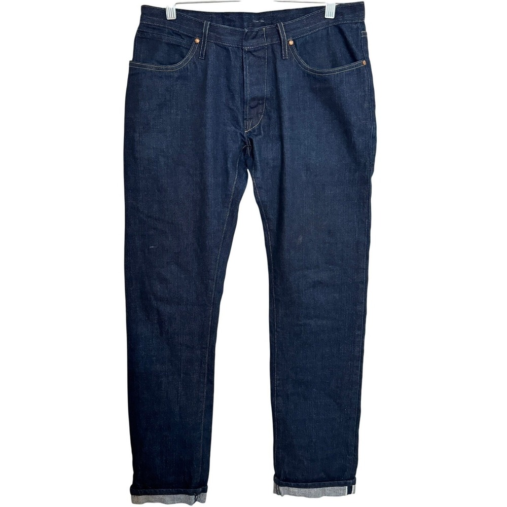 The Blksmth Slim Tim Jeans Mens 31x30 Selvedge white Oak Denim Blue USA Made